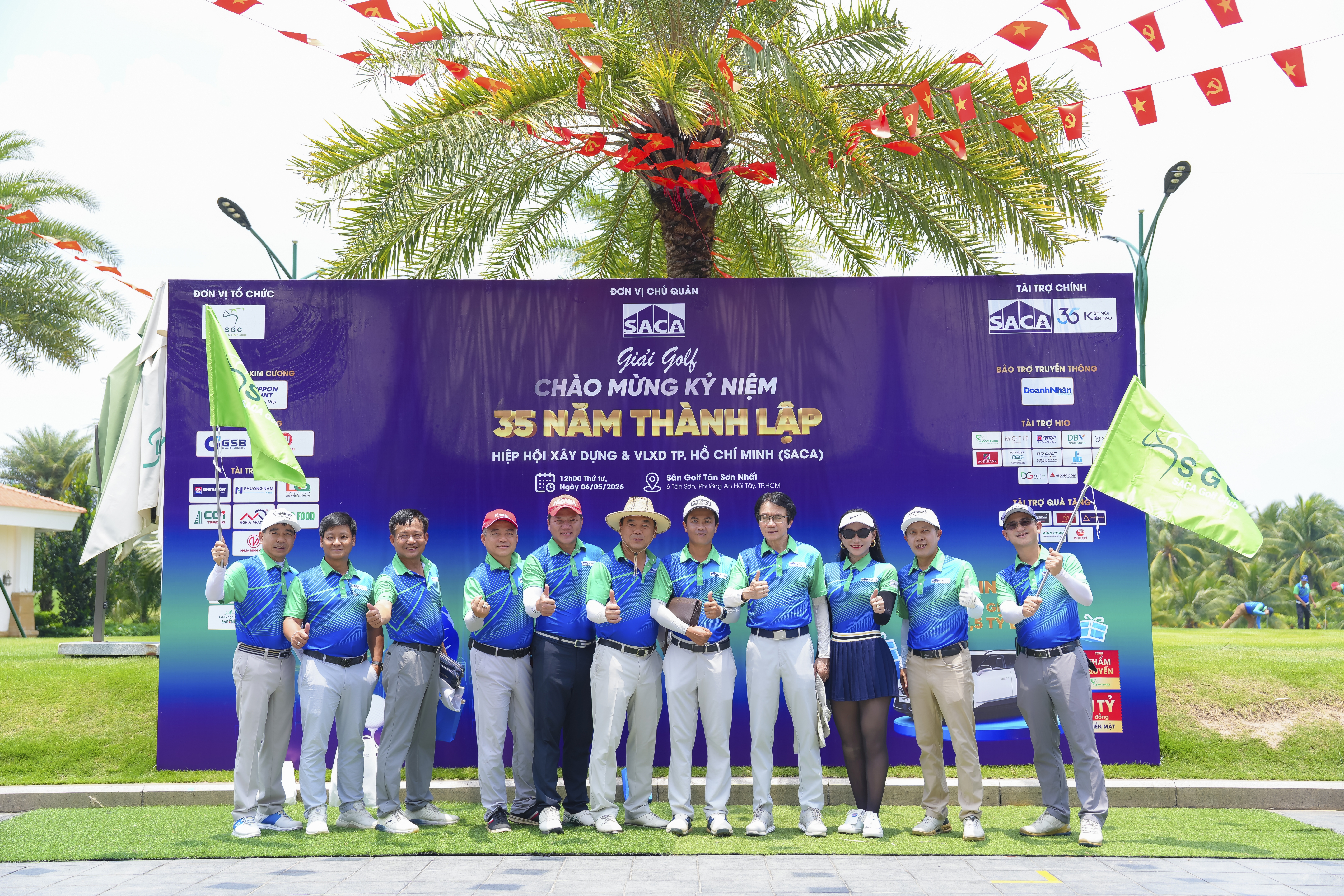 Ông Hồ Hoàng Bảo Vinh - Chủ tịch HĐQT Công ty CP Nhựa Minh Hùng tham dự giải Golf do SACA tổ chức
