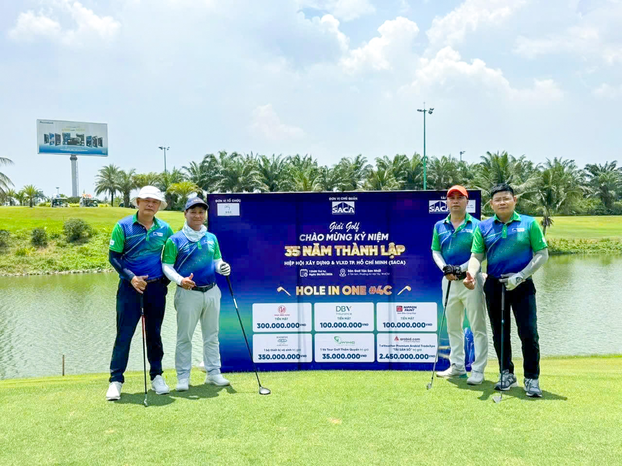 Sự đồng hành của Nhựa Minh Hùng tại hạng mục Hole In One góp phần tạo nên sức hút và tính cạnh tranh cho giải đấu Golf kỷ niệm 35 năm thành lập SACA.