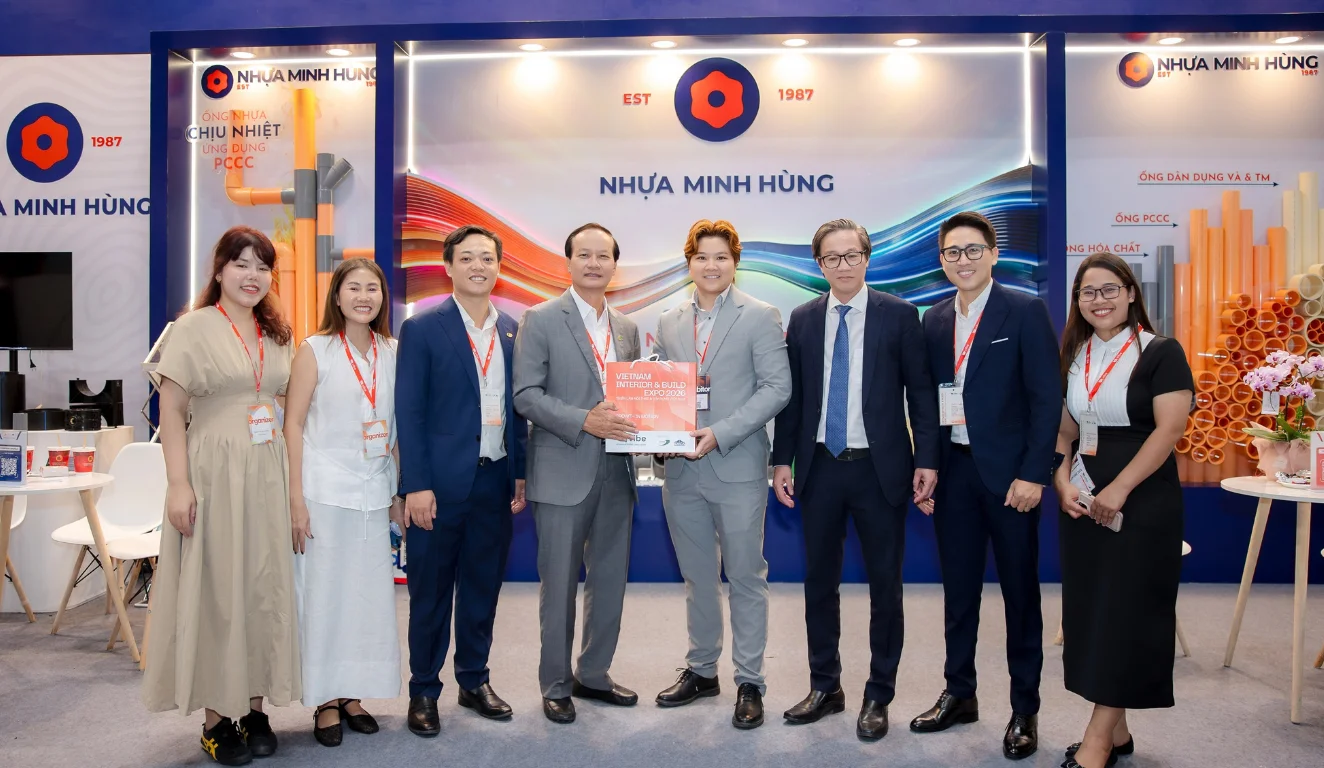 Sức nóng ngày khai mạc VIBE 2026: Dấu ấn giải pháp ống nhựa bền vững từ Nhựa Minh Hùng